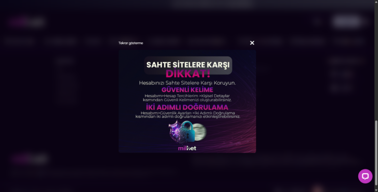 Milbet VIP Olma ve VIP Yatırım Bonusu